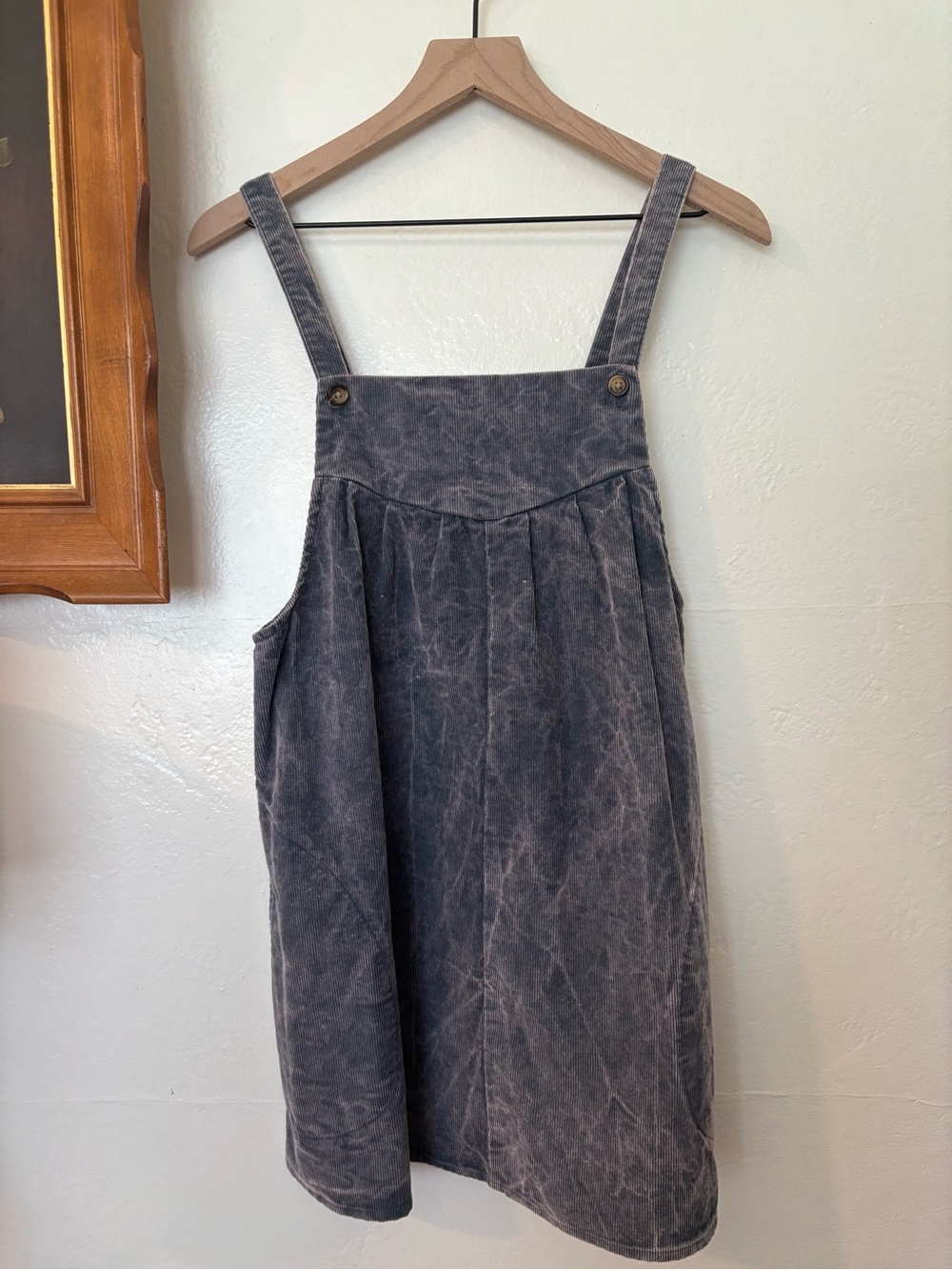 Urban Renewal Washed Gray Ribbed Top